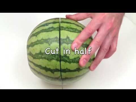 How to Peel and Cut a Watermelon (HD)