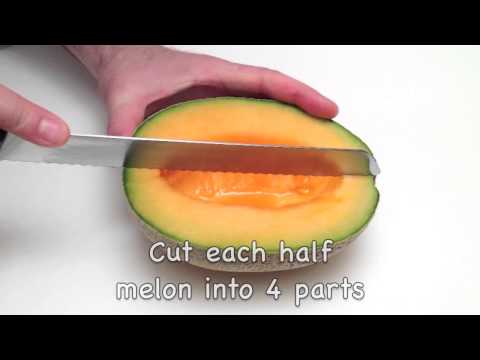 How to Cut, Peel and Seed a Cantaloupe (HD)