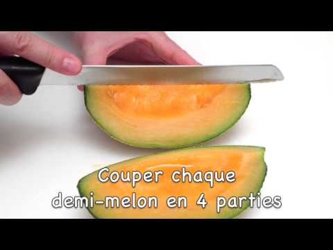 Comment Couper, Épépiner et Peler un Melon (HD)
