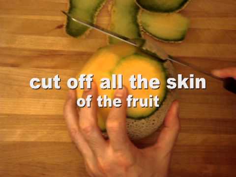 How to peel and seed a cantaloupe