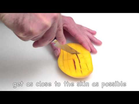 How to cut and peel a mango