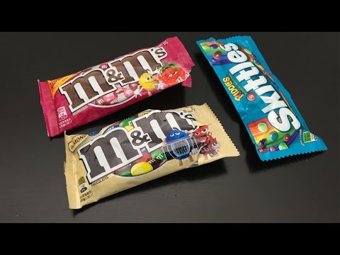 Test de produits : Les Bonbons, M&M et skittles | FastGoodCuisine