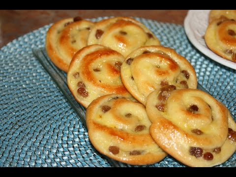 Recette Escargots Briochés à la Crème Pâtissière & Raisins Secs - Brioche Raisin Snails Recipe